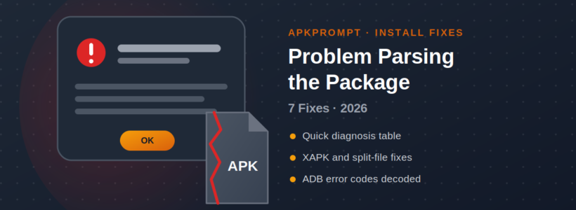 There Was a Problem Parsing the Package — 7 Fixes (2026)